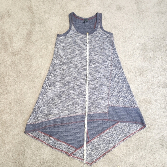 Anthropologie Left Of Center Knit Patch Tank Dress Asymmetrical Hem Size S - Picture 6 of 9